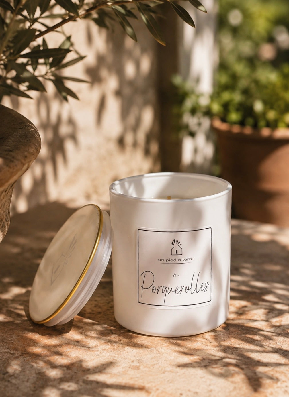 bougie parfumée artisanale Porquerolles