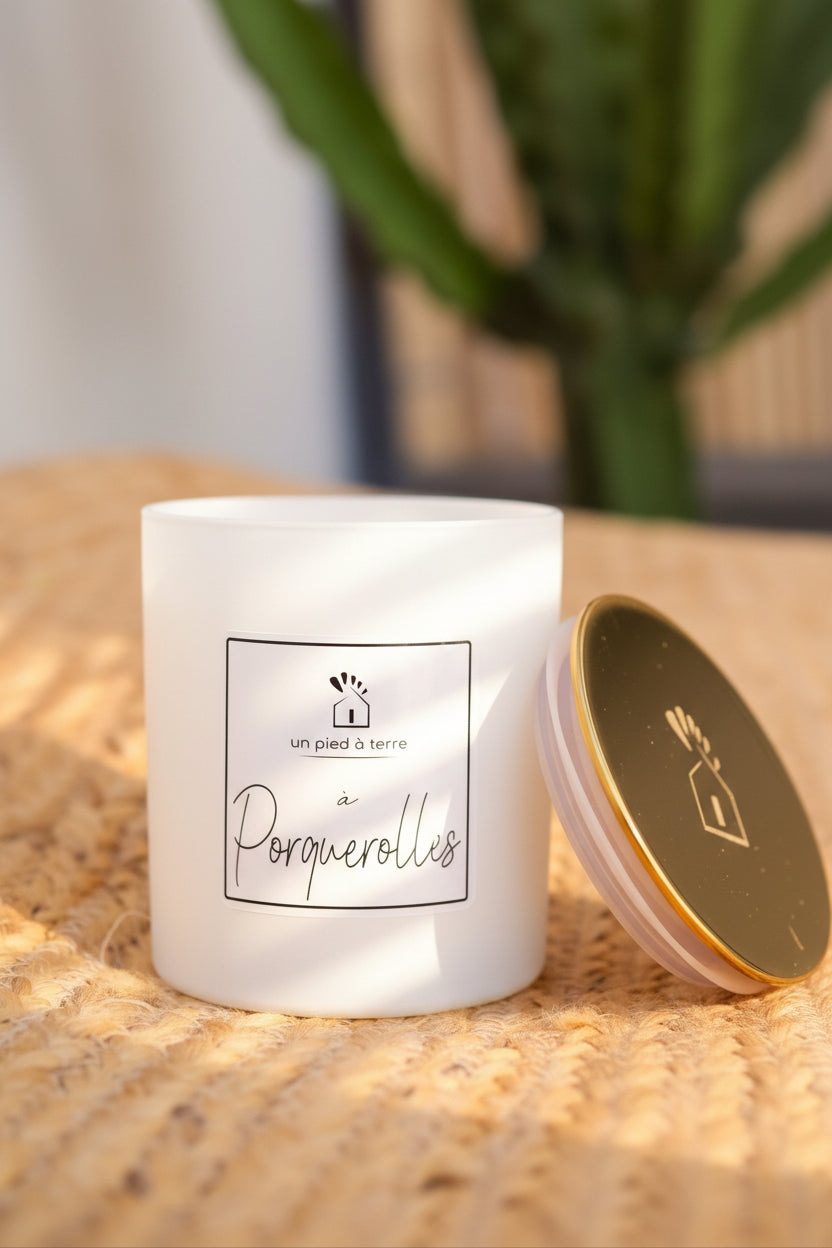 bougie parfumée artisanale Porquerolles