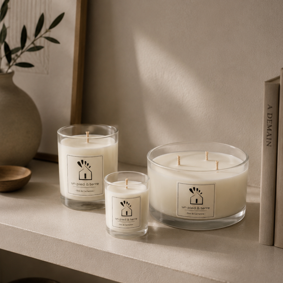 Bougie parfumée artisanale Bois de Cachemire