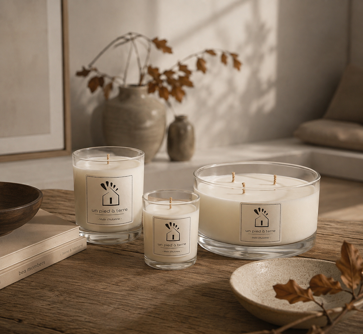 bougie parfumée artisanale Matin d'automne